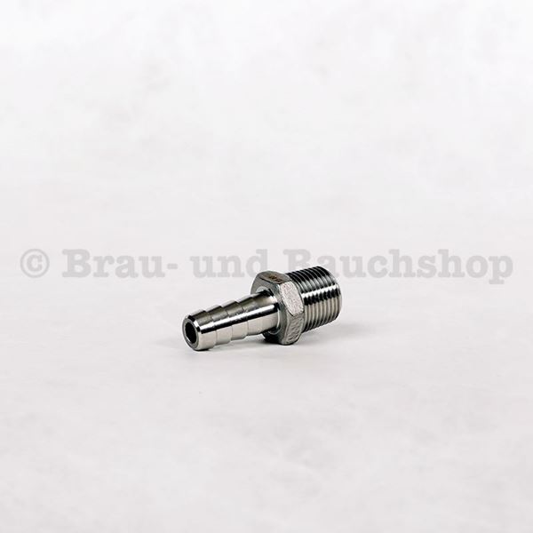 Bild von Schlauchnippel 3/8" Edelstahl 11mm AG