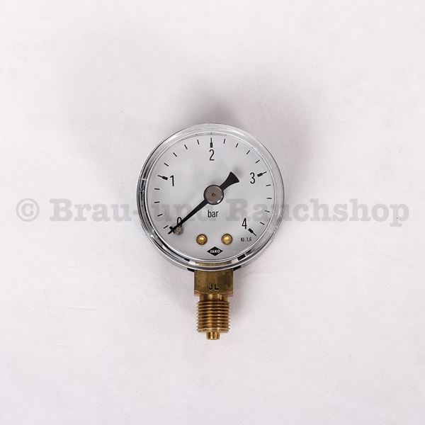 Bild von Manometer 0-4 bar 1/8"Anschluss unten