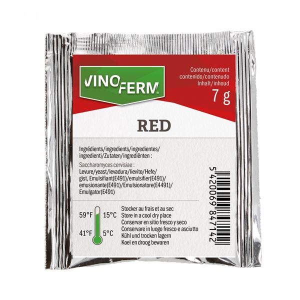 Bild von Trockenhefe Wein Vinoferm Red 7g